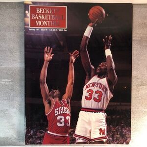Vintage Basketball Beckett January 1991 Issue #6 Patrick Ewing